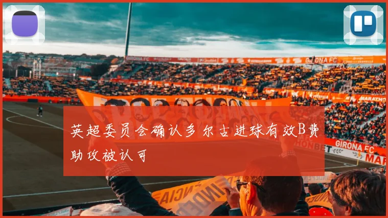 英超委员会确认多尔古进球有效B费助攻被认可